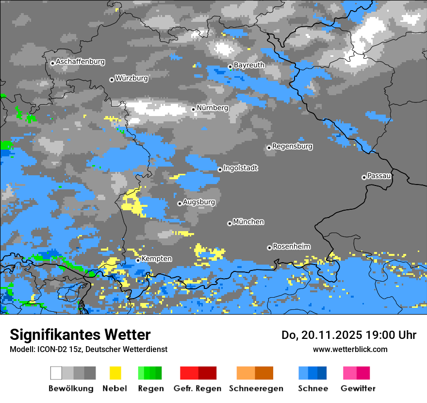 Modellkarten Signifikantes Wetter