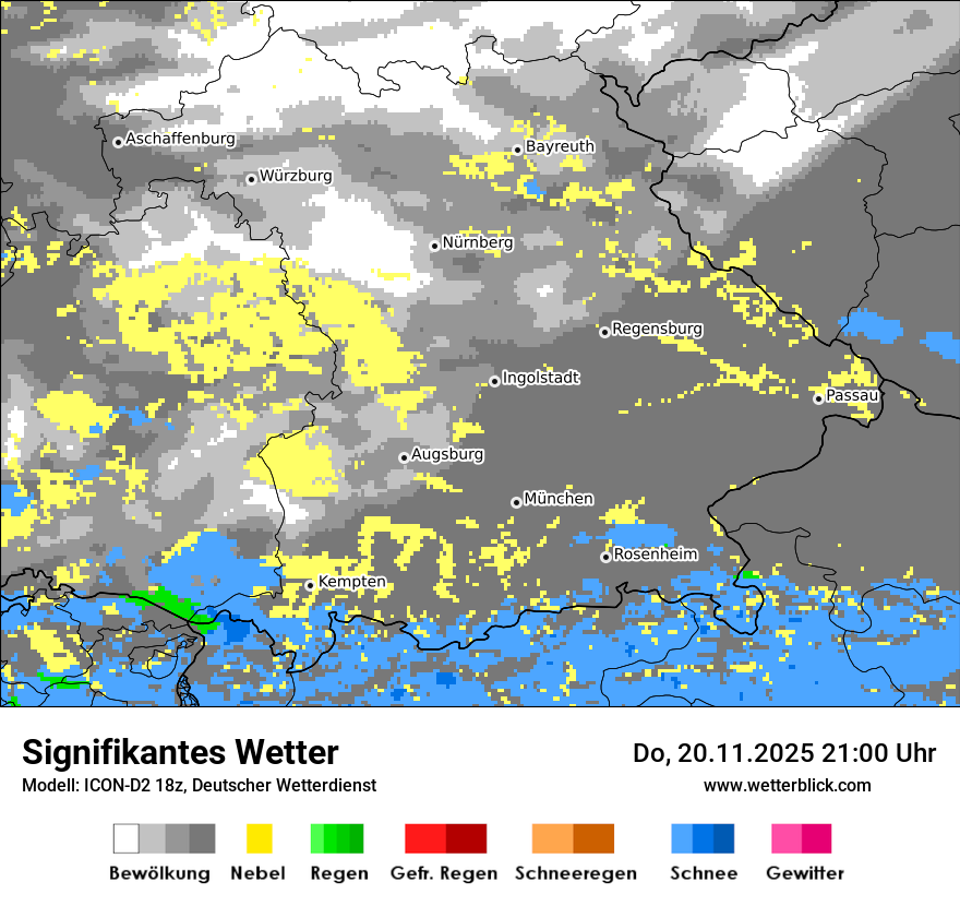 Modellkarten Signifikantes Wetter