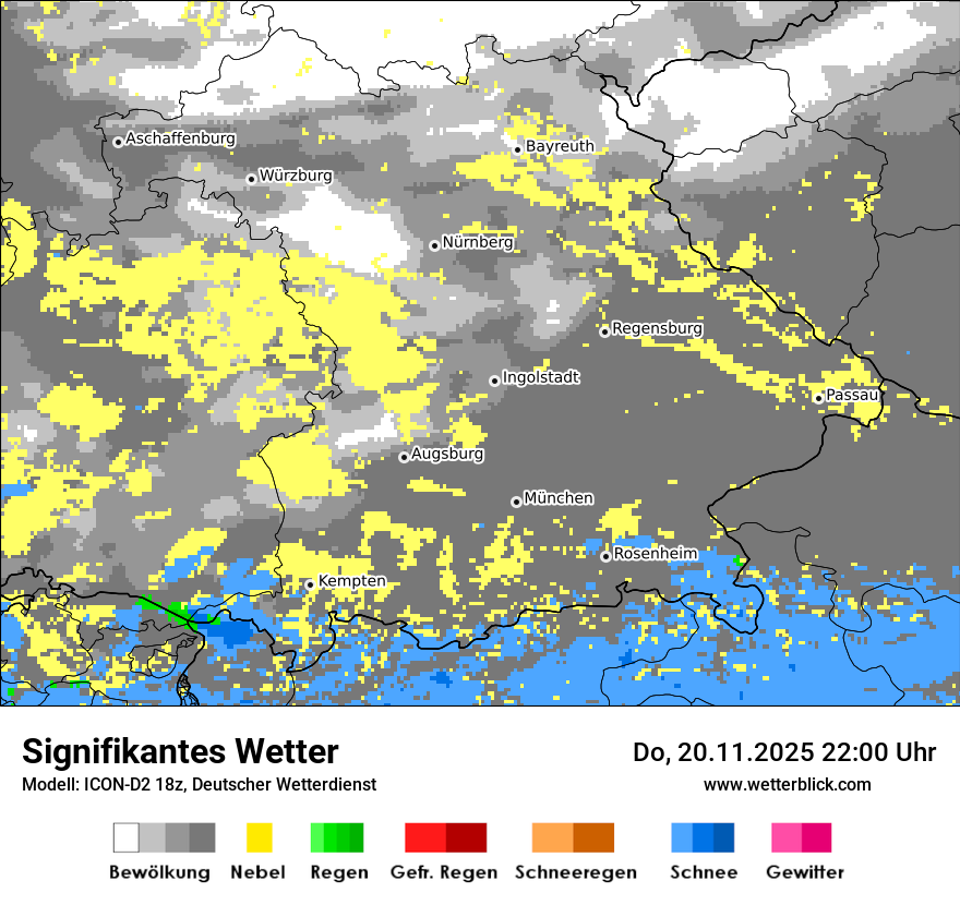 Modellkarten Signifikantes Wetter