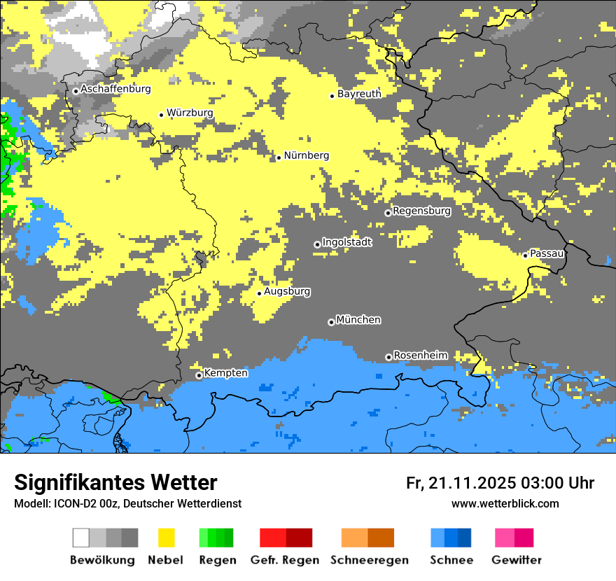 Modellkarten Signifikantes Wetter