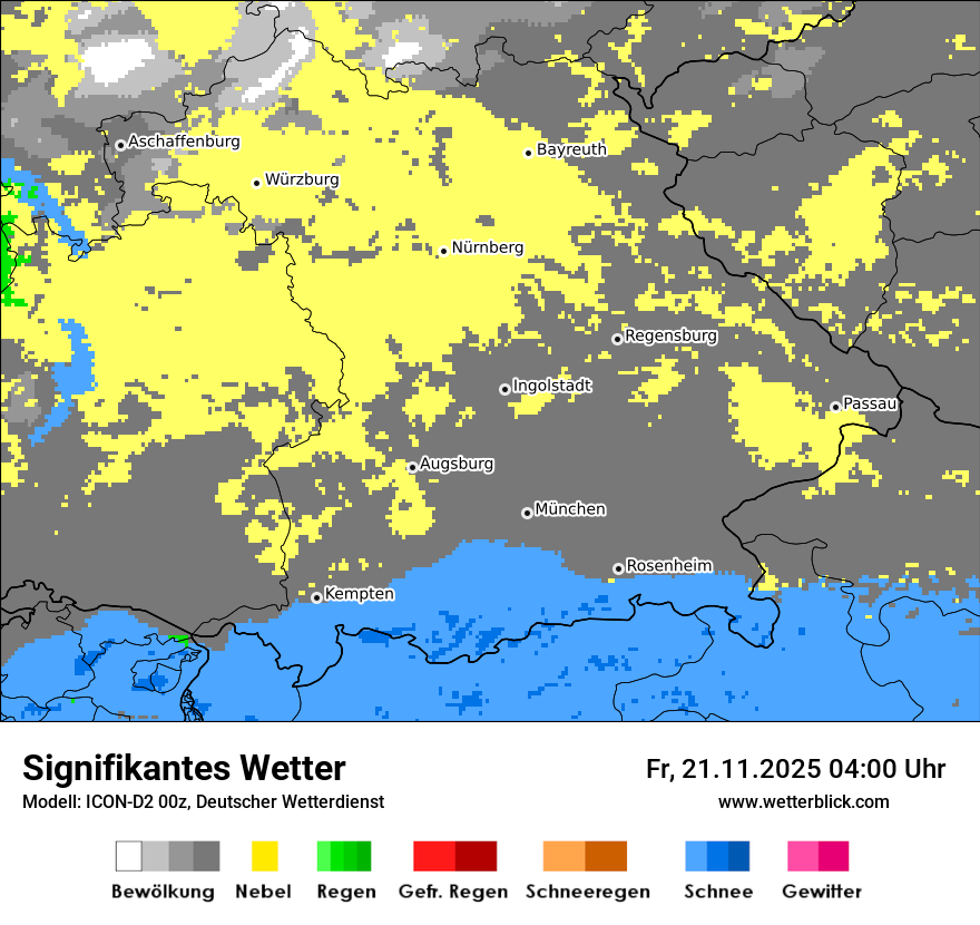 Modellkarten Signifikantes Wetter