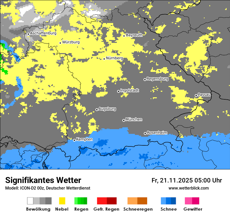 Modellkarten Signifikantes Wetter