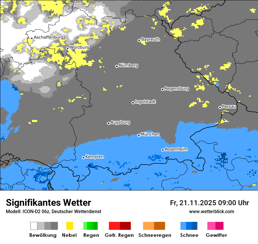 Modellkarten Signifikantes Wetter
