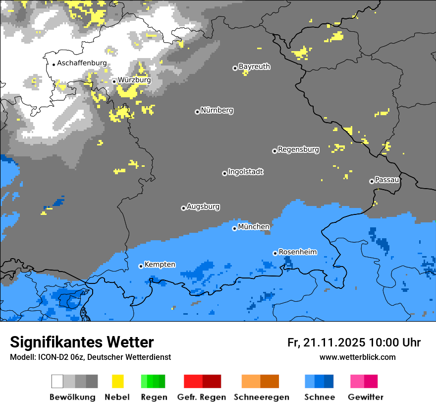 Modellkarten Signifikantes Wetter