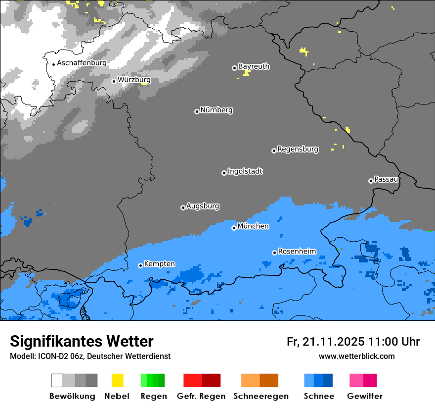 Modellkarten Signifikantes Wetter