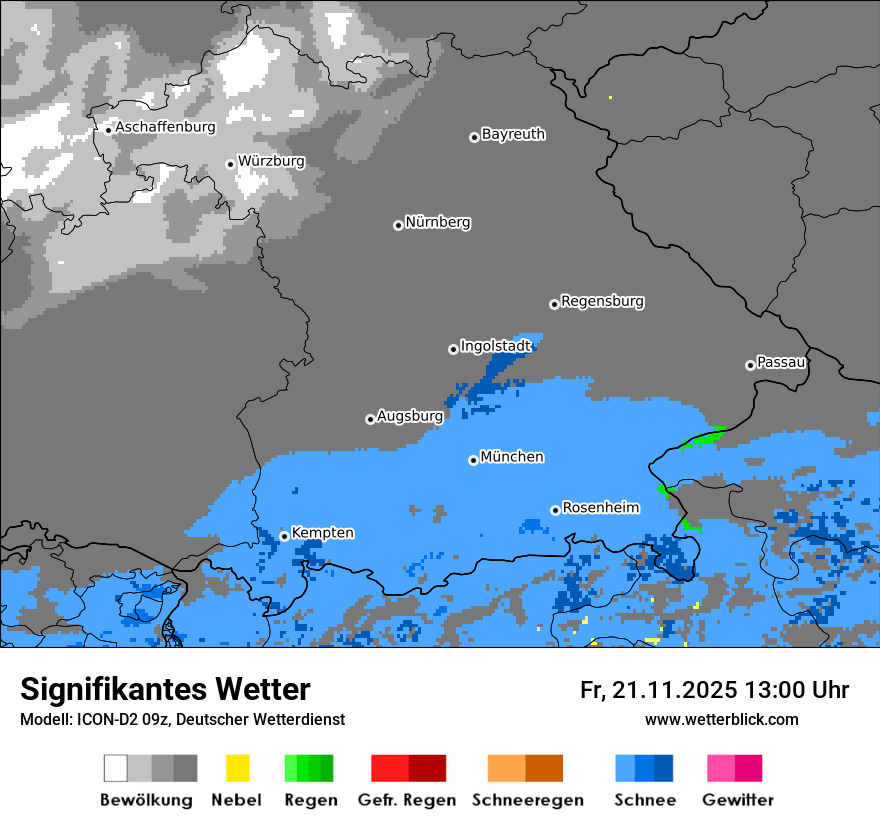 Modellkarten Signifikantes Wetter
