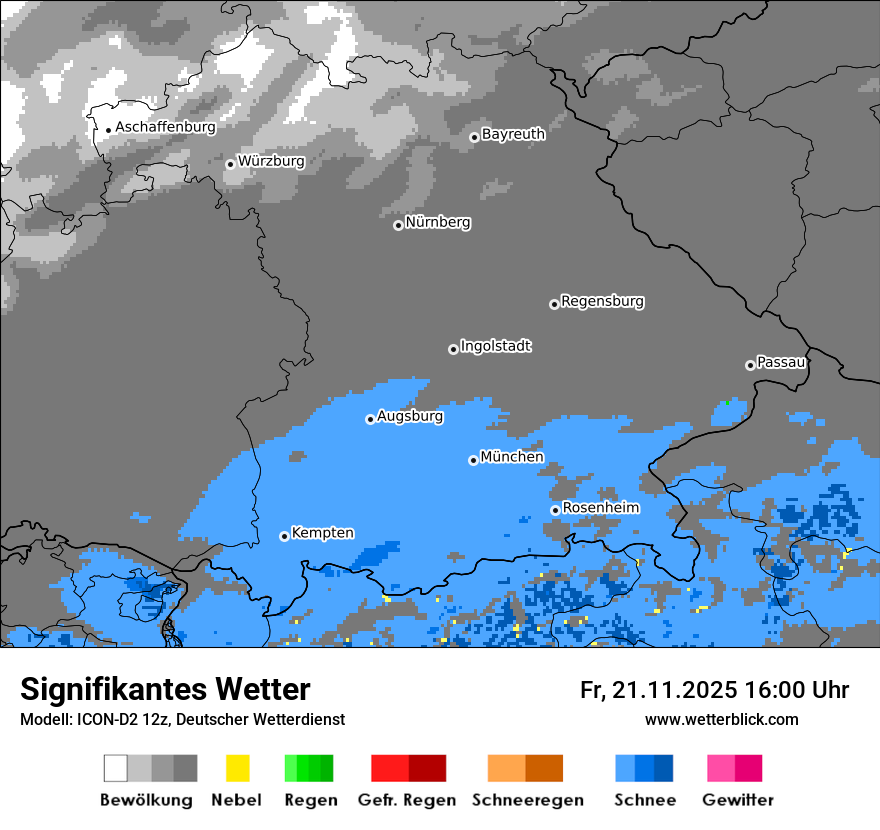 Modellkarten Signifikantes Wetter