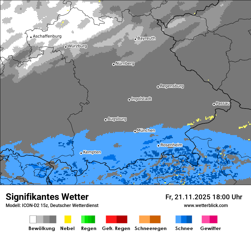 Modellkarten Signifikantes Wetter