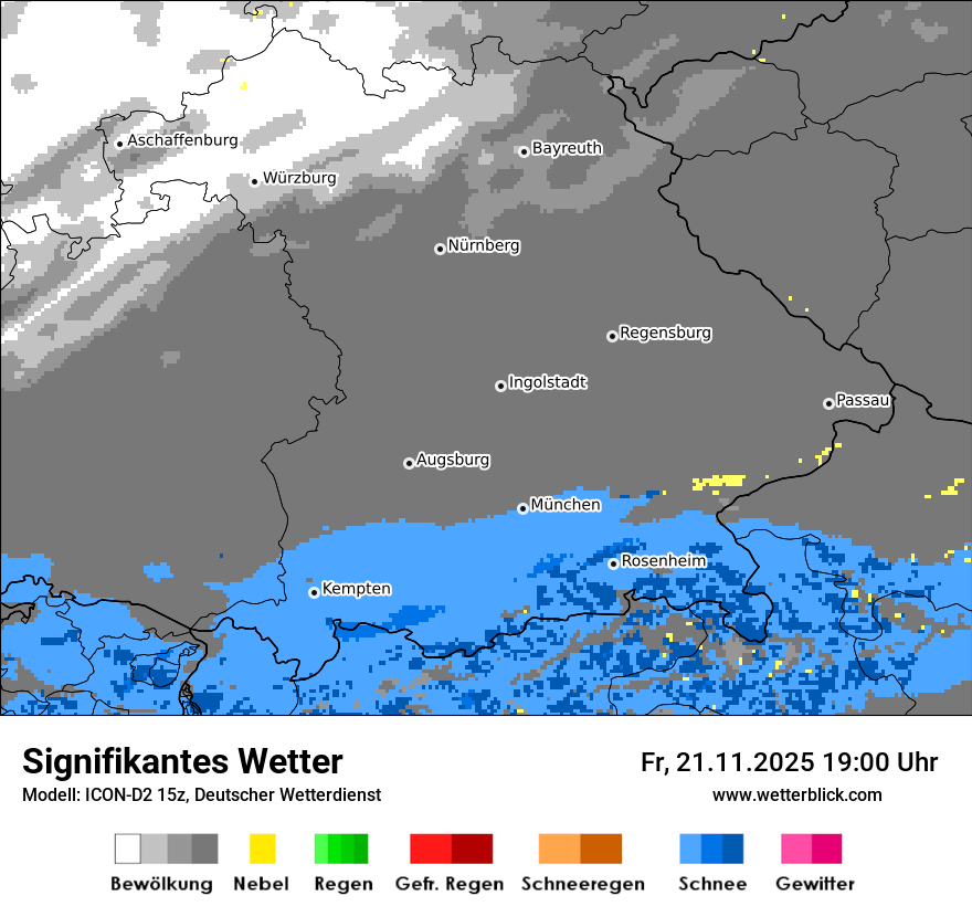 Modellkarten Signifikantes Wetter