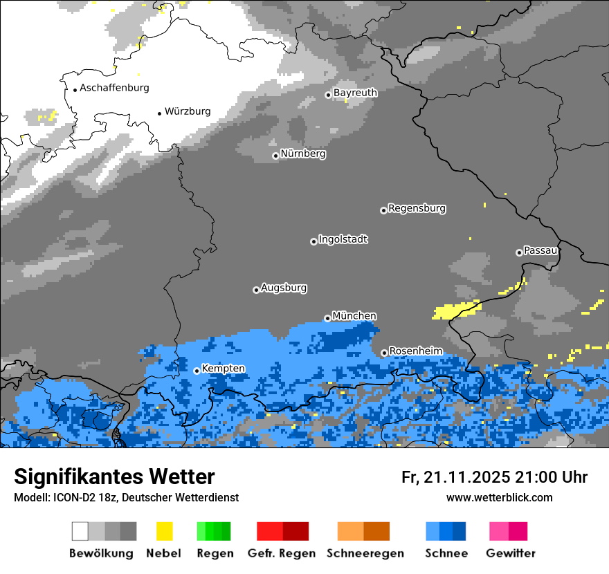 Modellkarten Signifikantes Wetter