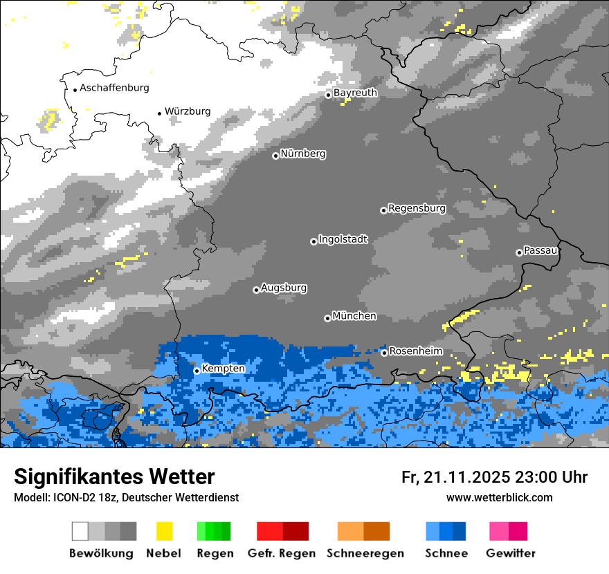 Modellkarten Signifikantes Wetter