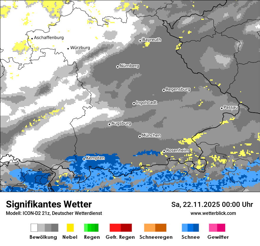 Modellkarten Signifikantes Wetter
