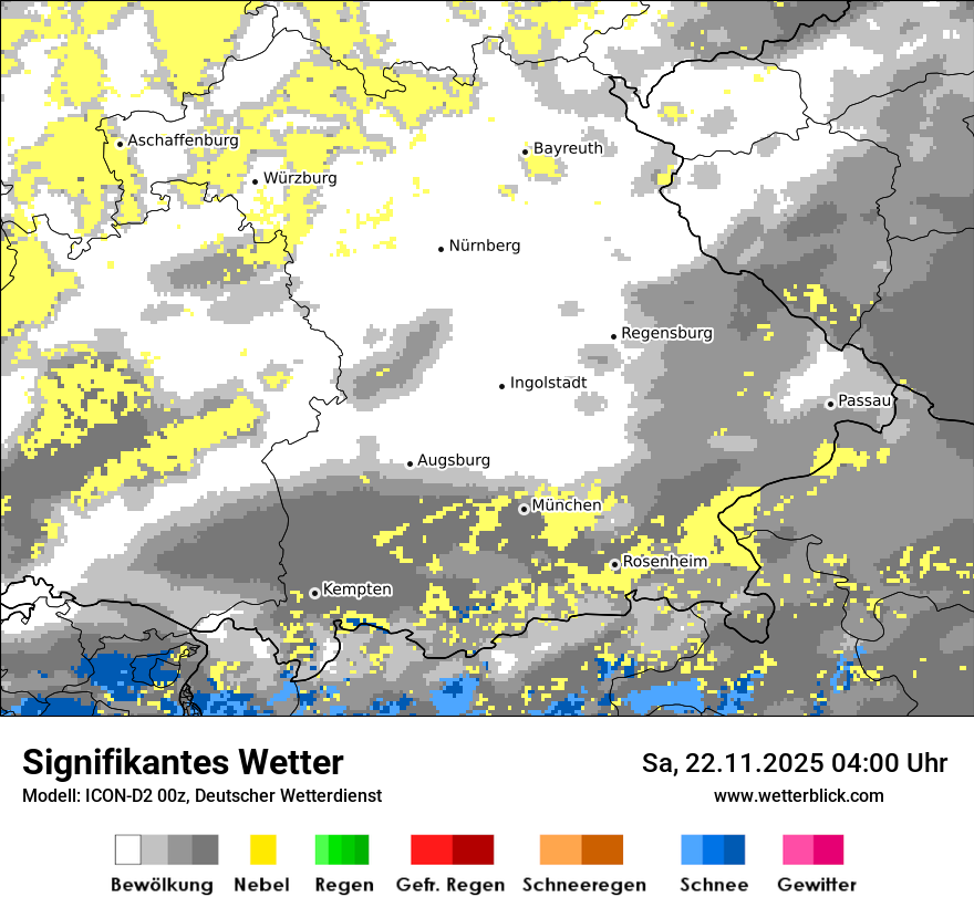 Modellkarten Signifikantes Wetter