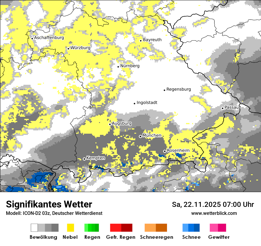 Modellkarten Signifikantes Wetter