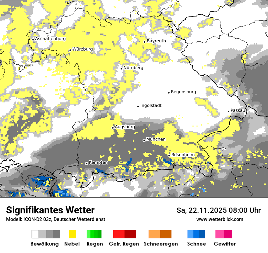 Modellkarten Signifikantes Wetter