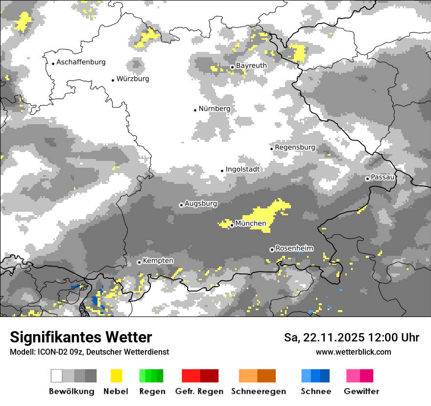 Modellkarten Signifikantes Wetter