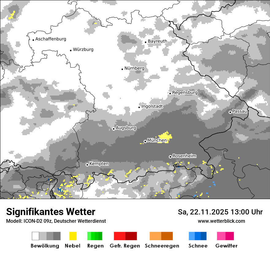 Modellkarten Signifikantes Wetter