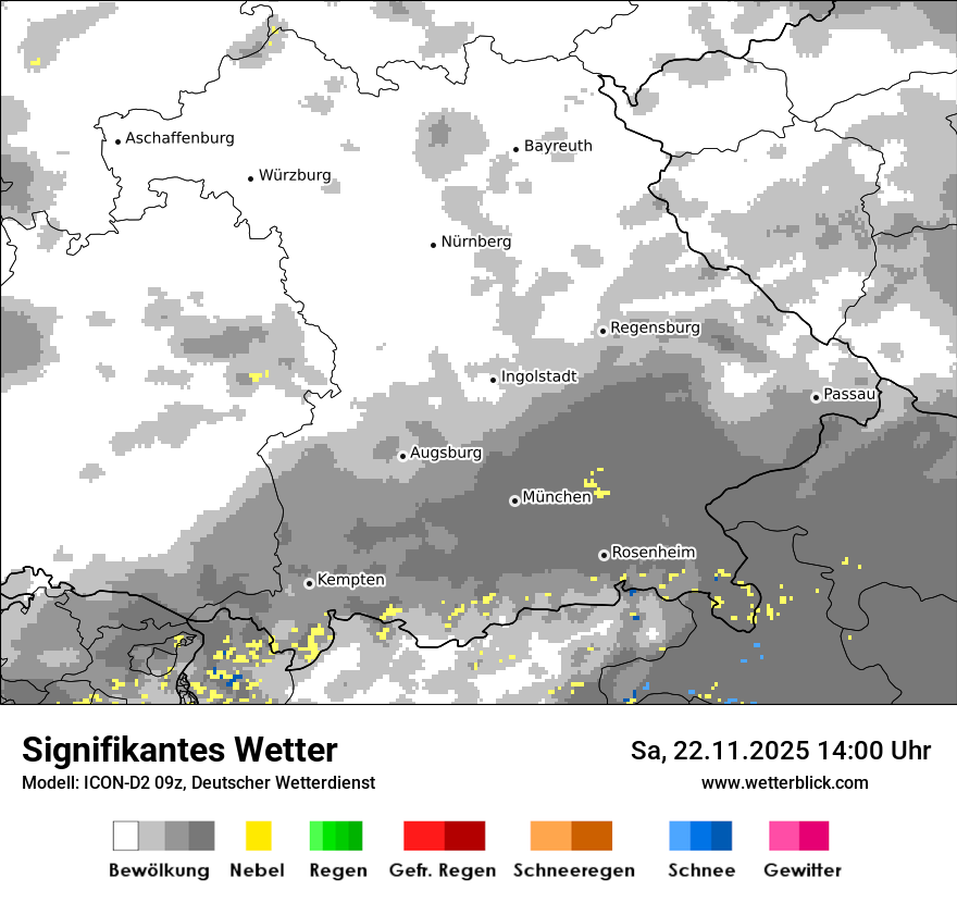 Modellkarten Signifikantes Wetter