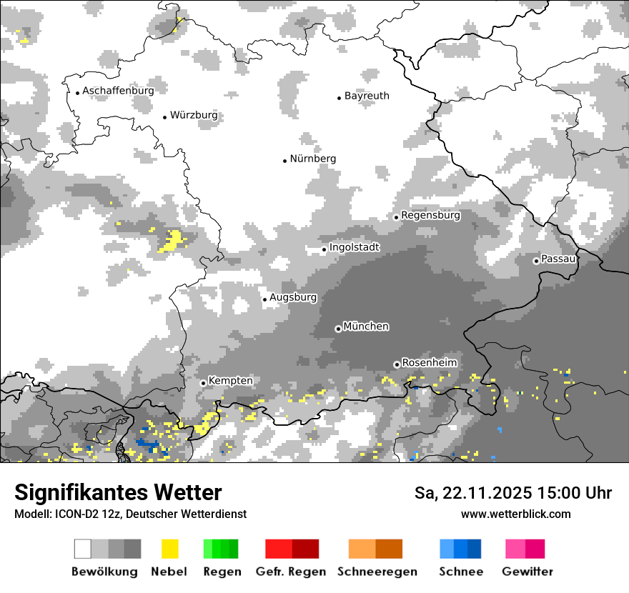 Modellkarten Signifikantes Wetter