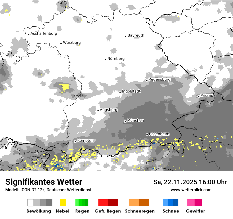 Modellkarten Signifikantes Wetter