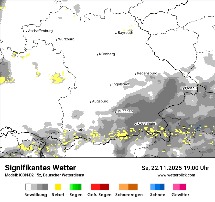 Modellkarten Signifikantes Wetter
