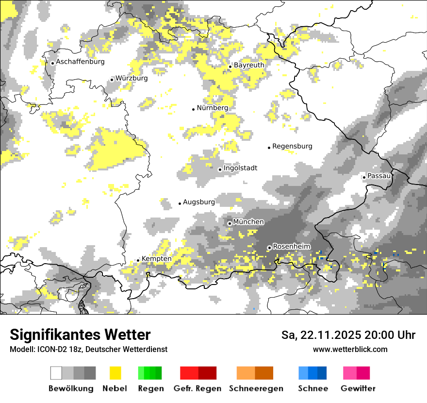 Modellkarten Signifikantes Wetter