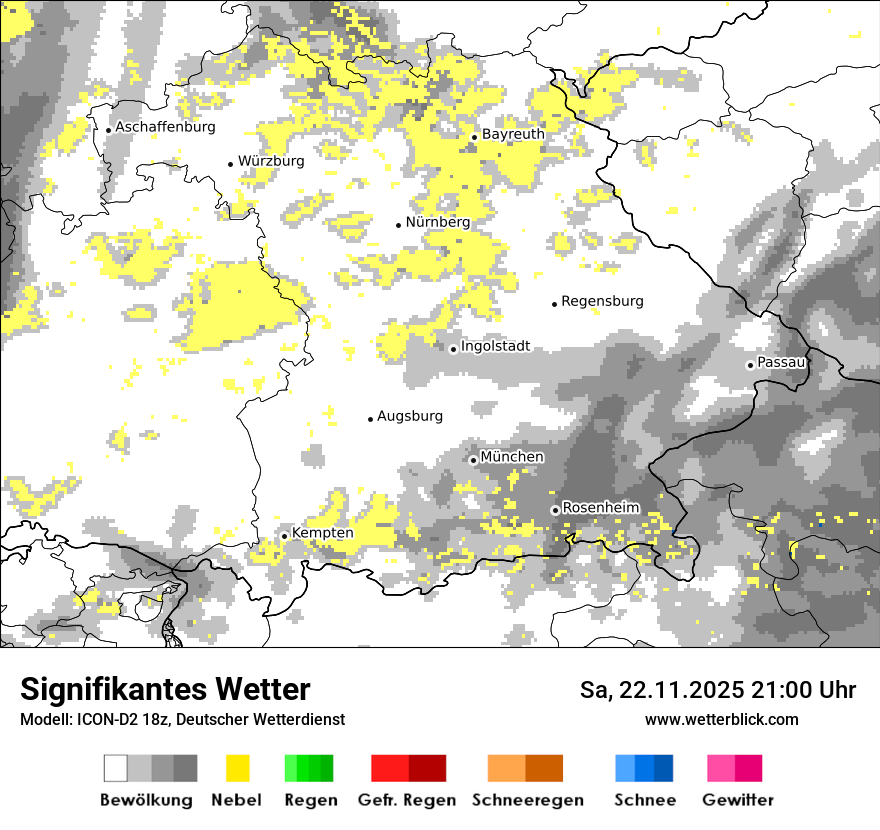 Modellkarten Signifikantes Wetter