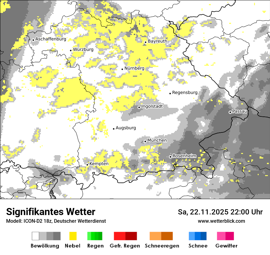 Modellkarten Signifikantes Wetter