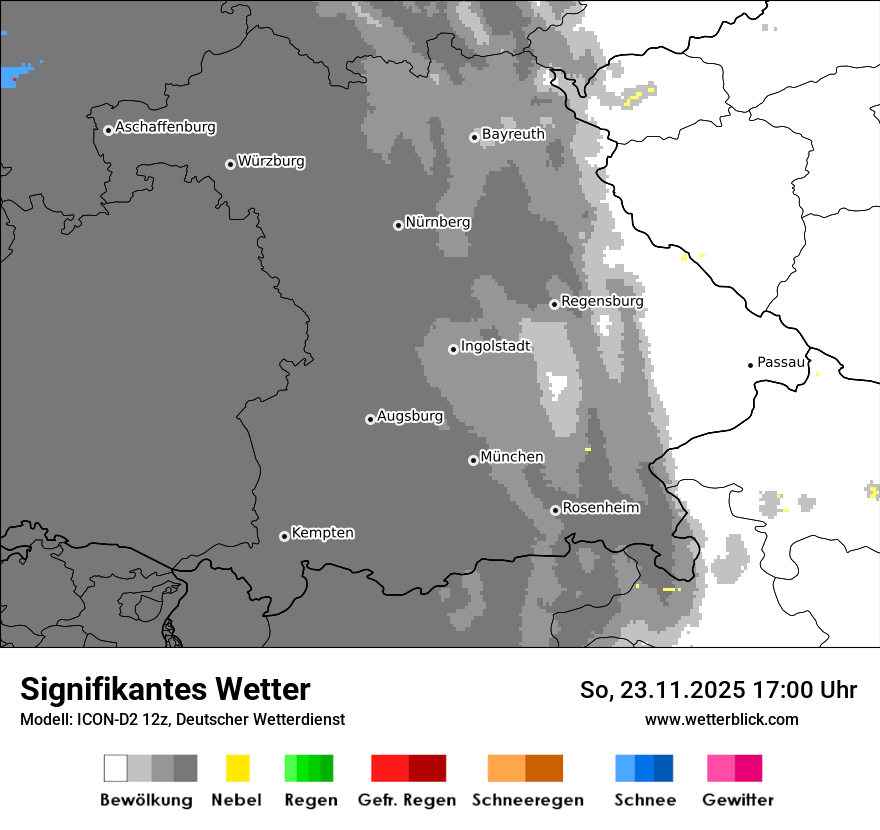 Modellkarten Signifikantes Wetter