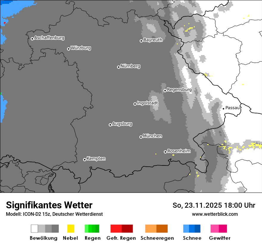 Modellkarten Signifikantes Wetter