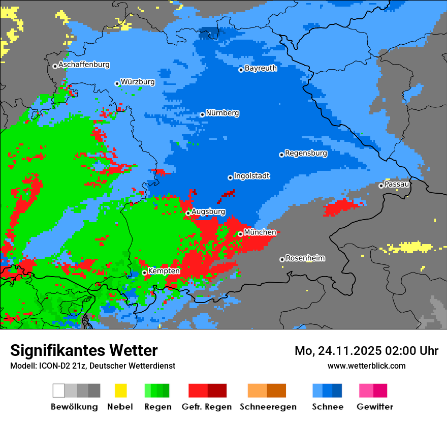 Modellkarten Signifikantes Wetter