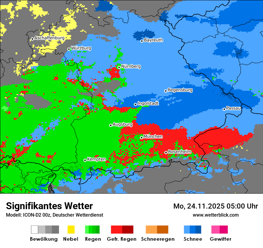 Modellkarten Signifikantes Wetter