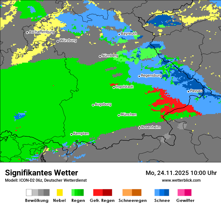 Modellkarten Signifikantes Wetter