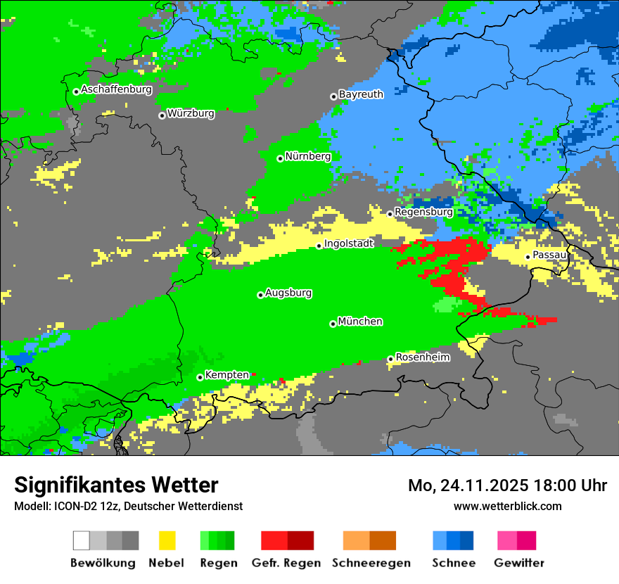 Modellkarten Signifikantes Wetter