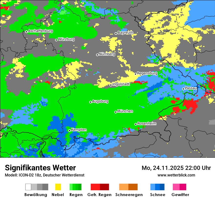 Modellkarten Signifikantes Wetter