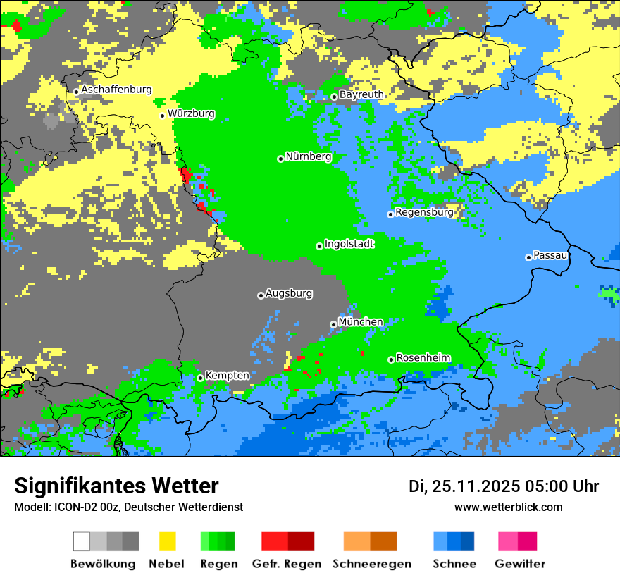 Modellkarten Signifikantes Wetter