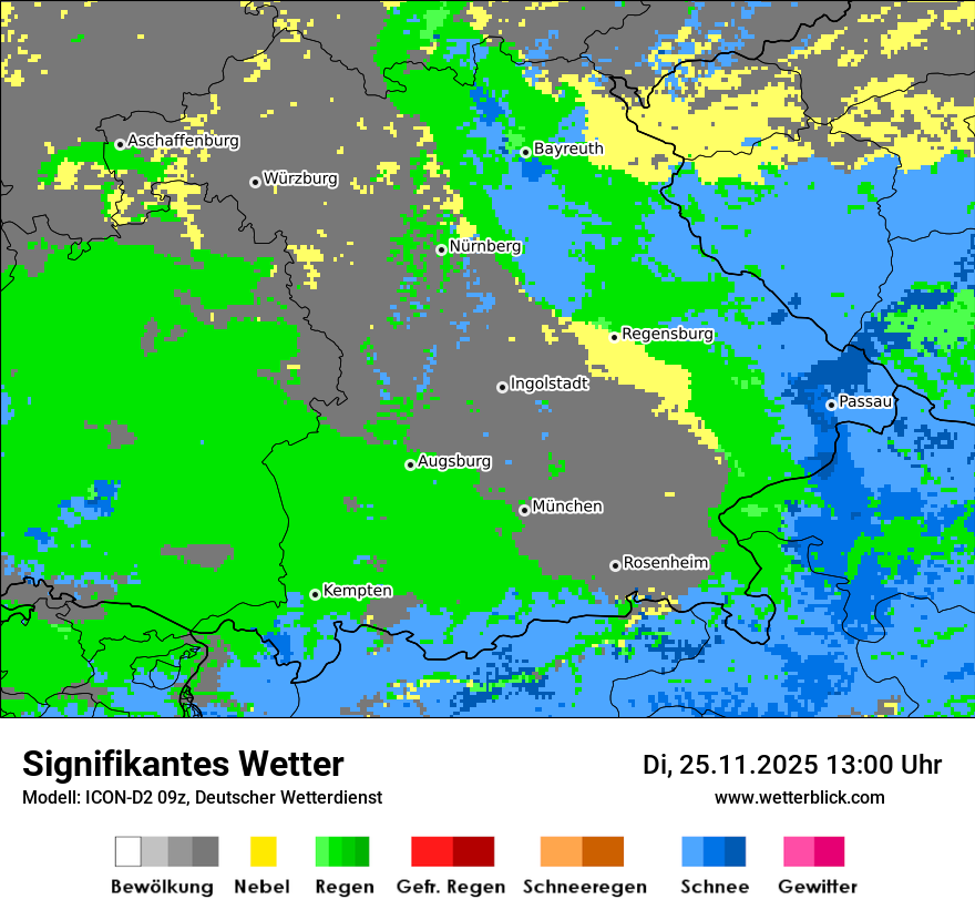 Modellkarten Signifikantes Wetter