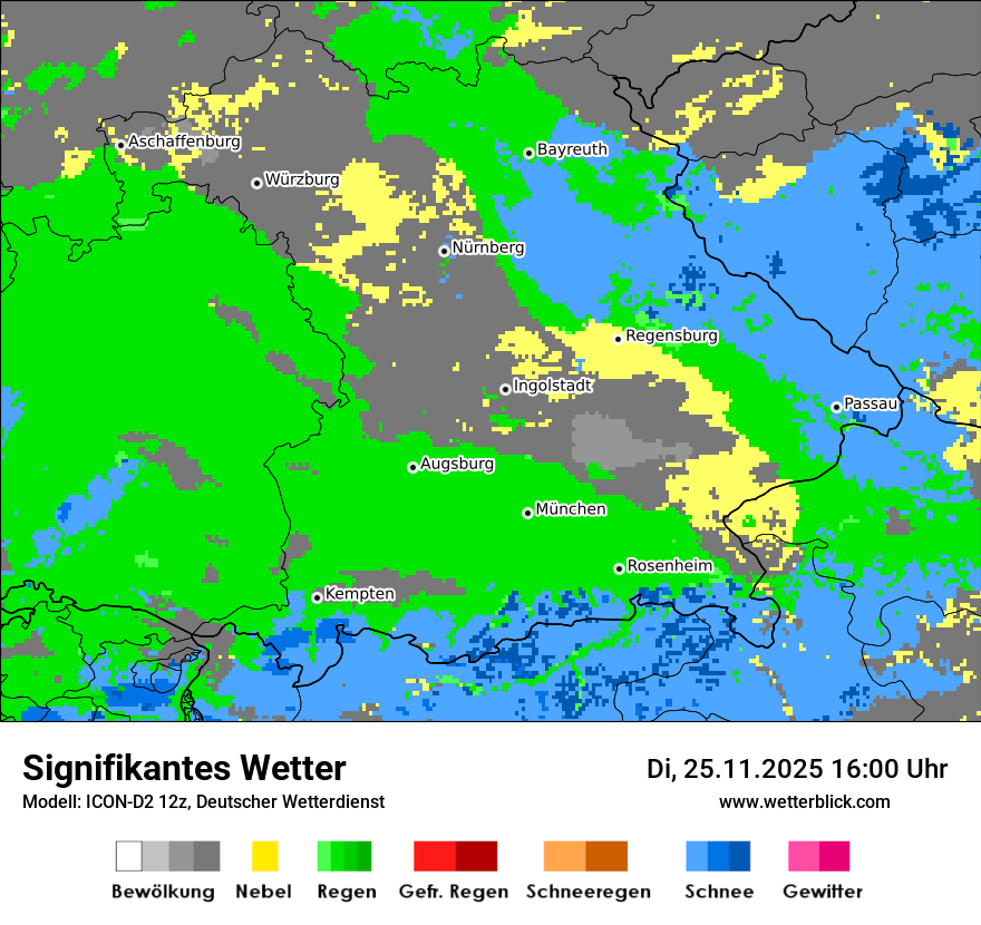 Modellkarten Signifikantes Wetter