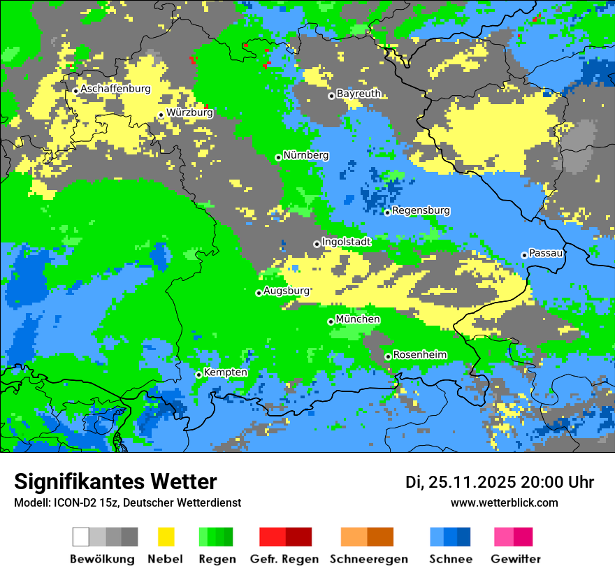 Modellkarten Signifikantes Wetter