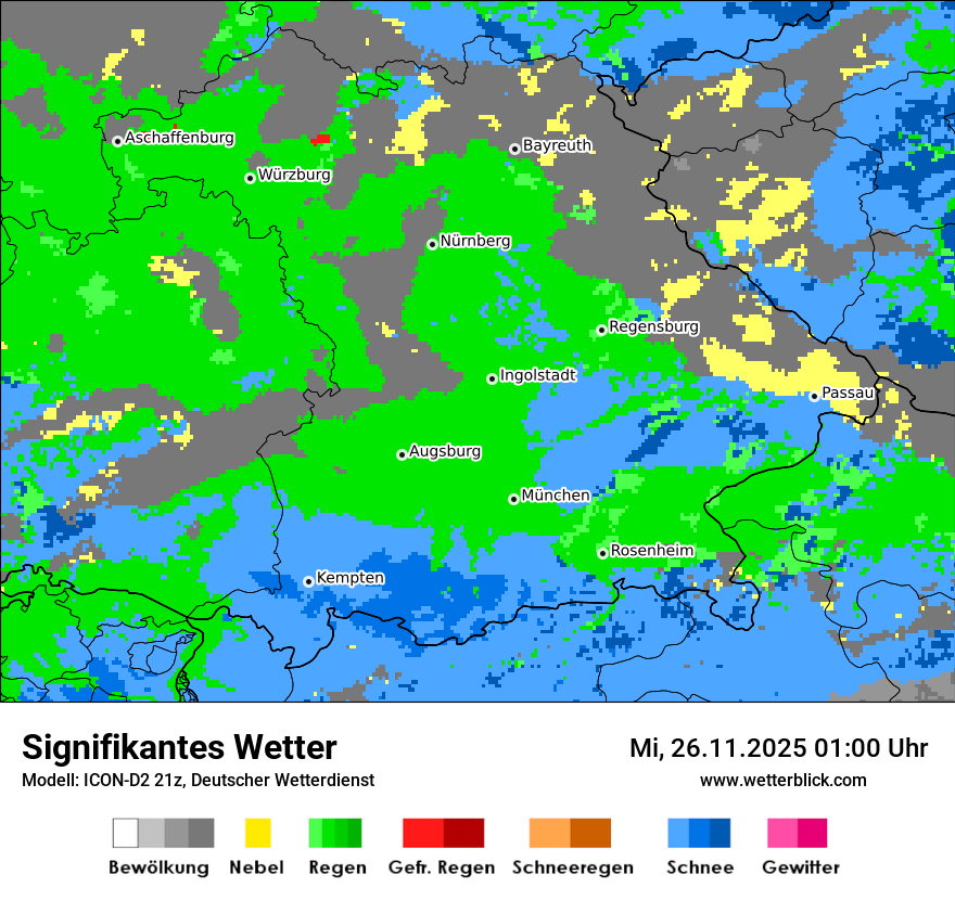 Modellkarten Signifikantes Wetter