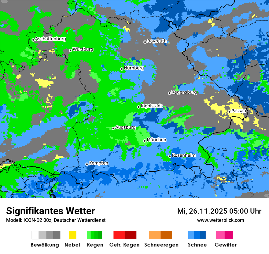 Modellkarten Signifikantes Wetter
