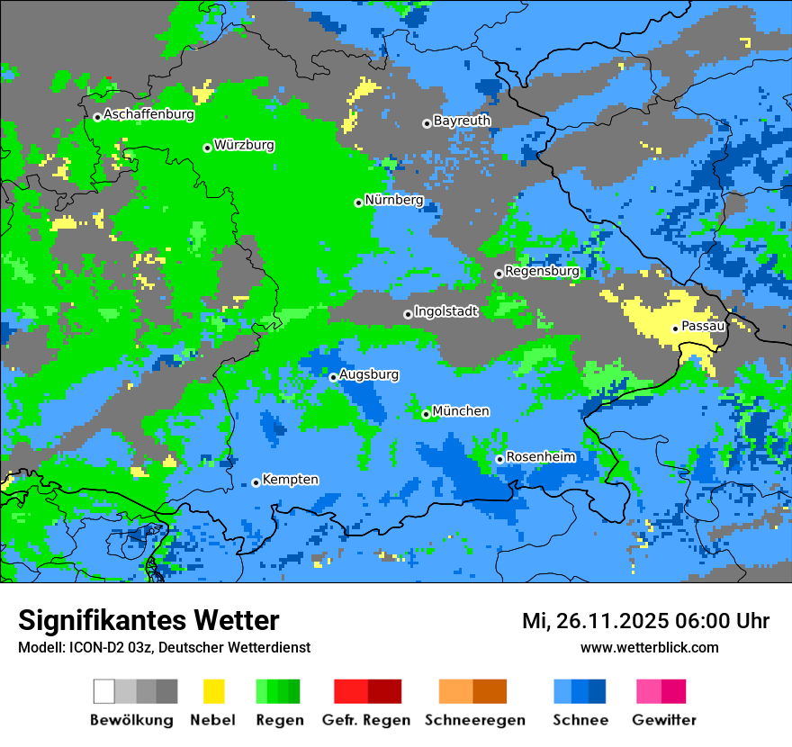 Modellkarten Signifikantes Wetter