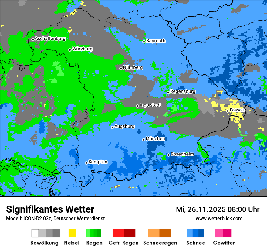 Modellkarten Signifikantes Wetter