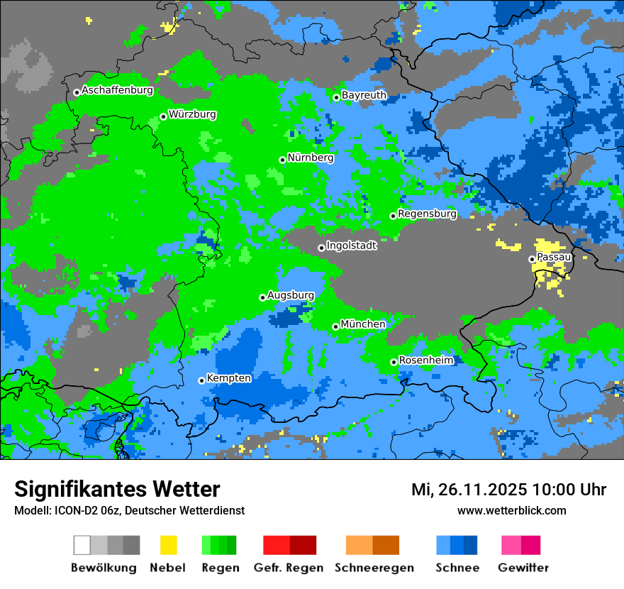 Modellkarten Signifikantes Wetter