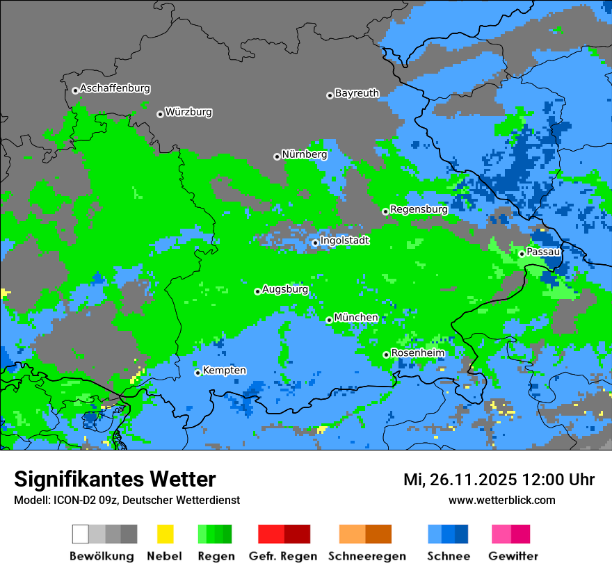 Modellkarten Signifikantes Wetter