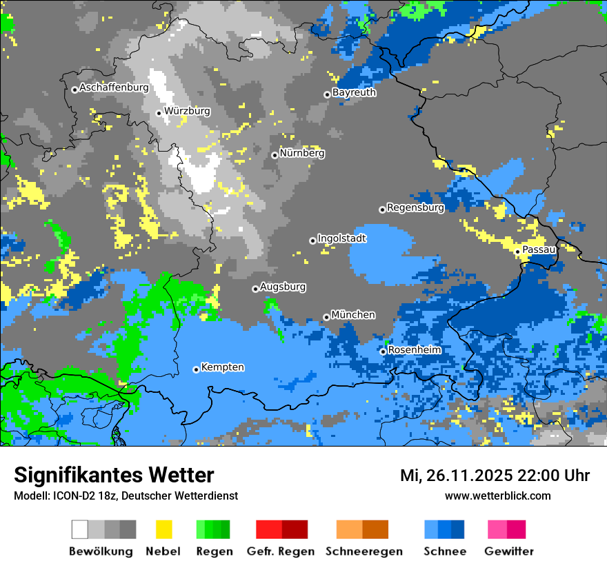 Modellkarten Signifikantes Wetter