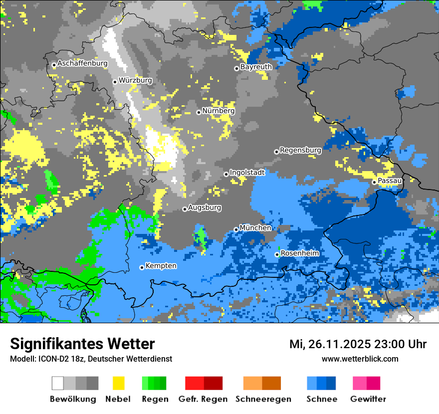Modellkarten Signifikantes Wetter