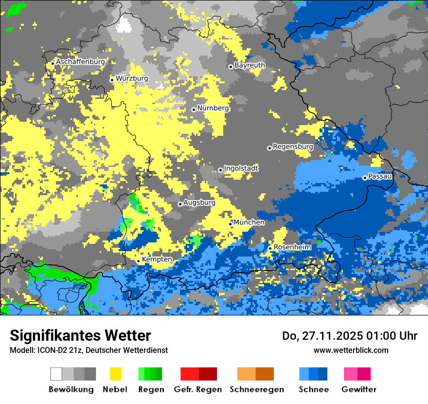 Modellkarten Signifikantes Wetter