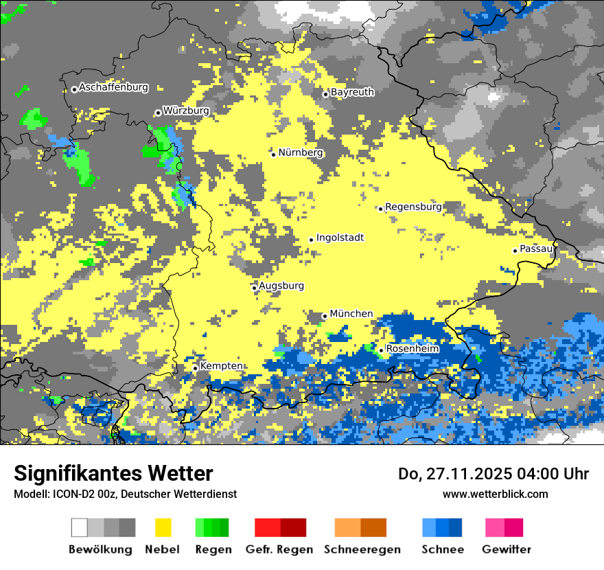 Modellkarten Signifikantes Wetter