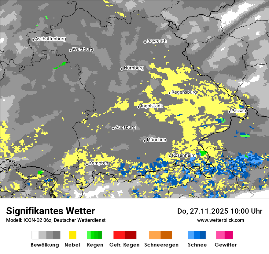 Modellkarten Signifikantes Wetter